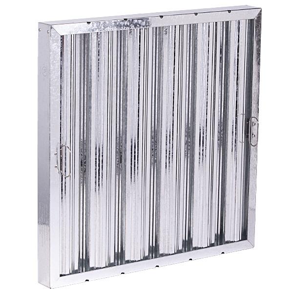 Heiser FT2020G FireTech 20"H x 20"W Galvanized Baffle Grease Filter