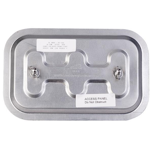 Heiser FTH106 FireTech Hi-Temp Rectangular Sandwich Style Access Door - 2300°F, 10"H x 6"W