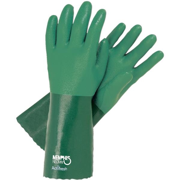 Heiser H248 Neomax Premium Supported Neoprene Gloves - Large - 14" Gauntlet - Chemical Resistant