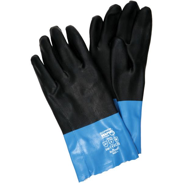 Heiser H251 Duoprene Gloves - Size Large - 12" Gauntlet - Chemical Resistant