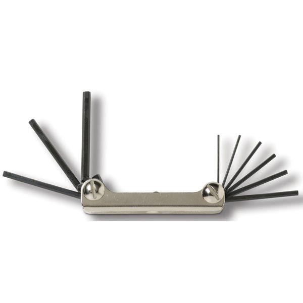 Heiser HTS1 9-Piece Fold-Up Hex Tool Set - Medium