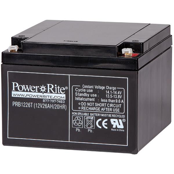 Heiser PB1226 Power-Rite 12V, 26Amp Sealed Lead-Acid Battery