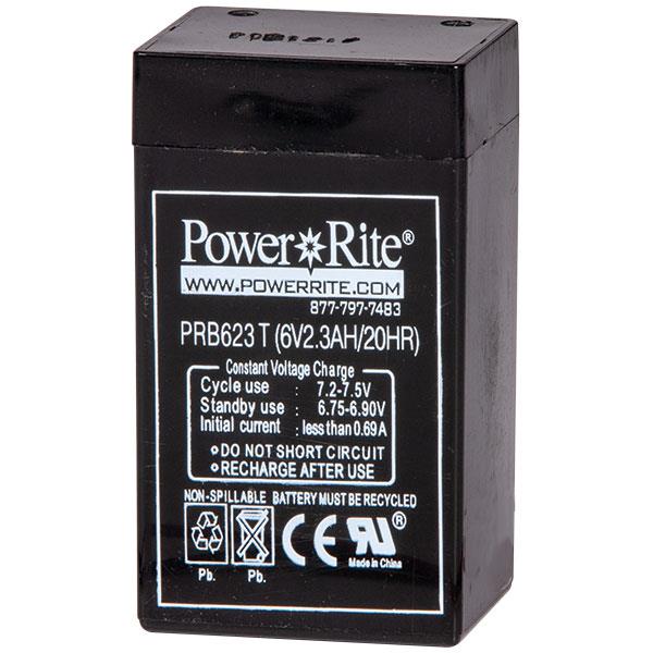 Heiser PB623 Power-Rite 6V, 2.3Amp Sealed Lead-Acid Battery