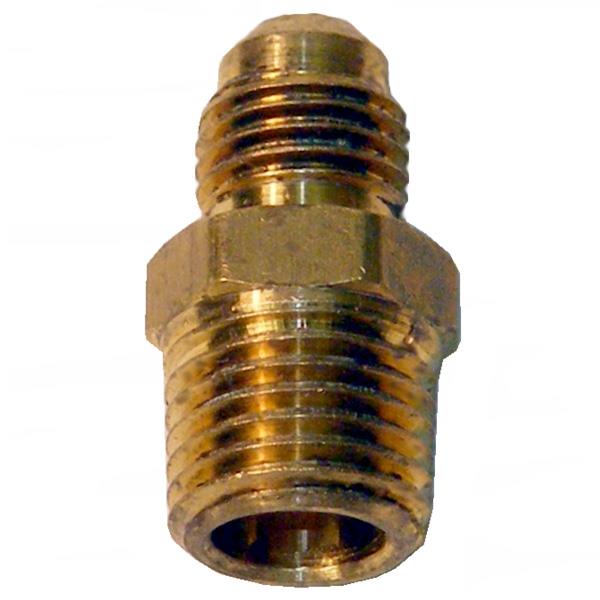 Pyro-Chem PC32338 1/4" Male NPT 45° Flare (Straight) Connector: 7/16-20 x 1/4"NPT (32338)