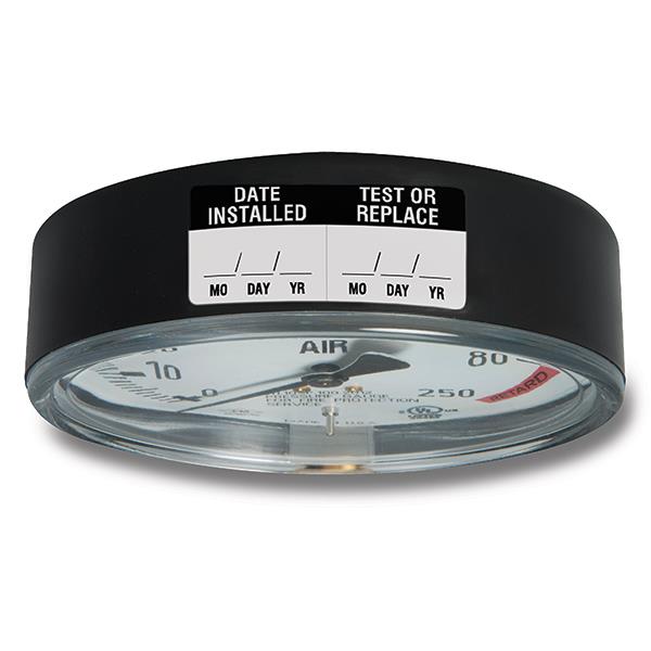 Heiser SGIL Sprinkler Gauge Installation Label