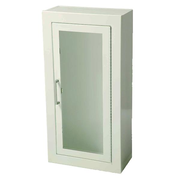 Heiser SMF Ambassador (Steel) Surface Mount Fire Extinguisher Cabinet with Full Acrylic Door - Square Edge