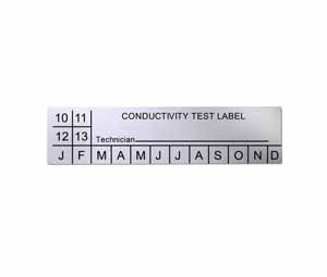 Heiser 122NC Blank Conductivity Test Label - Matte