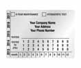 Heiser 124M Custom Six Year Maintenance & Hydrostatic Test Label - Matte