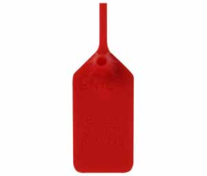 Heiser 335RM Fire Extinguisher Tamper Seals - Red
