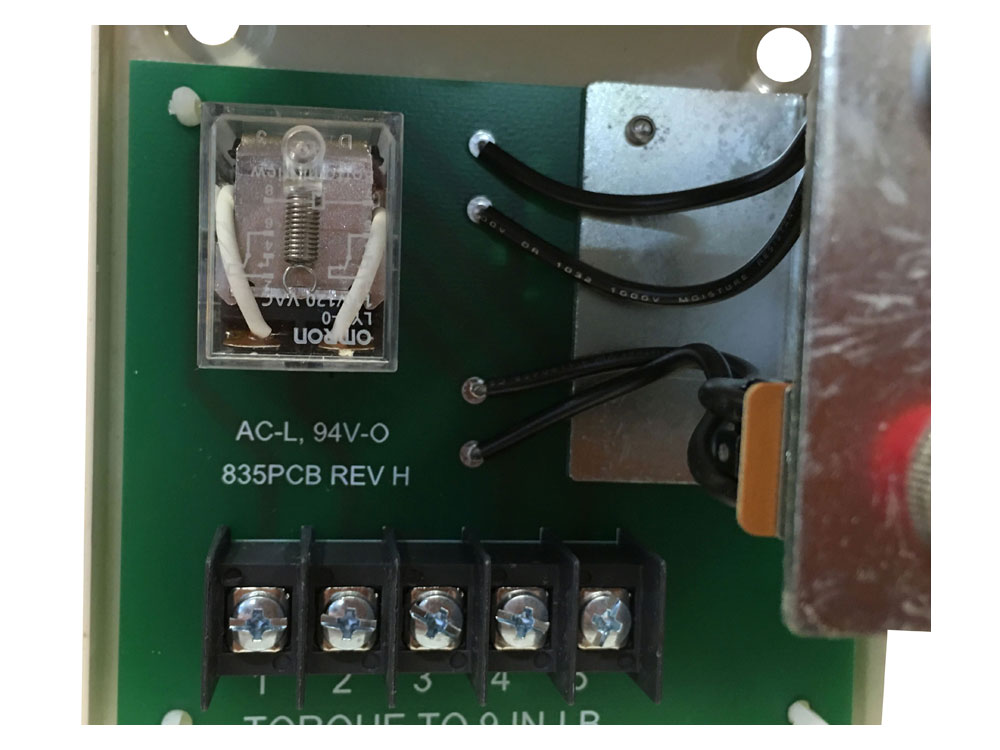 Heiser 835 Reset Relay - Fire System Electric Gas Valve Reset - 120 VAC