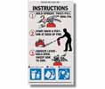 Heiser LAB01 ABC Fire Extinguisher w/Nozzle Instruction Label
