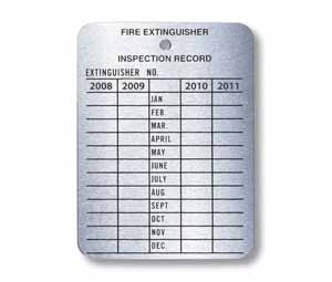 Heiser MTAG 4 Year Metal Inspection Tag