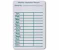 Heiser MTAGA Monthly Self-Adhesive Inspection Label