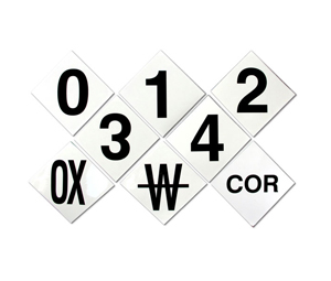 Heiser NUMKIT6 6" Number & Symbol Kit for NFPA Hazardous Identification Diamonds