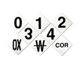 Heiser NUMKIT6 6" Number & Symbol Kit for NFPA Hazardous Identification Diamonds