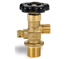 Heiser SUP100A Commercial Brass CO2 Valve for 1 1/8" Straight Thread Aluminum Cylinders