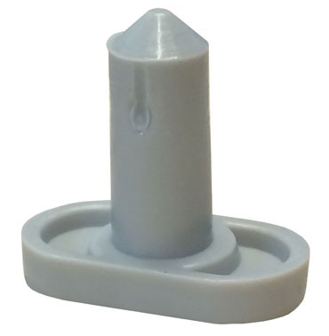 Gray Rubber Wood Door Silencer