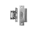 Hiawatha 1042-US10 Satin Clear Coated Roller Latch with ASA Strike