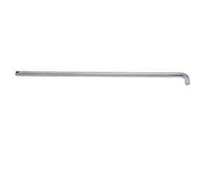 Hiawatha 1081OP-US26 28 Polished Chrome Plated Brass 1" Diameter 28" CTC Single Bend/Flat Solid Push Bar