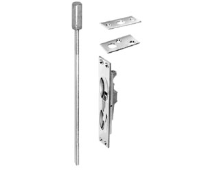 Hiawatha 3780F-US10B Satin Oxidized Oil Rubbed Bronze Manual Flush Bolt for Metal Door - 3 Hour Rating