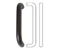 Hiawatha 535BX535B-313 Straight Solid Door Pull Set - Dark Bronze Anodized Aluminum