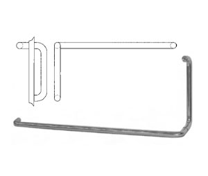 Hiawatha 535BX1081LBP33-US32D Push Pull Set with 8" Straight Pull Bar & 33" Push Bar - Satin Stainless Steel