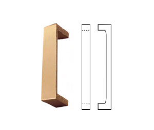 Hiawatha 564G-US26D  Cast Satin Chrome Plated Bronze  7" CTC Solid Pull