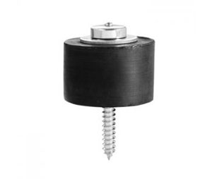 Hiawatha 9119-US26D Satin Chrome Plated Bronze 2"H Heavy Duty Door Stop