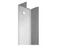 Hiawatha DE-3CJ 90°10-US3 10" Polished Clear Coated Brass 90° Mortise - Overlapping Door Edge