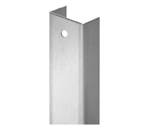 Hiawatha DES-3C 90°20-US3 20" Polished Clear Coated Brass 90° Non-Mortise Door Edge