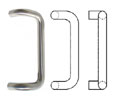 Hiawatha HG123-US28 Clear Anodized Aluminum 24" CTC 90° Offset HG Series Solid Pull