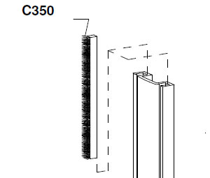 Horton C350 Horton Door Parts - Weather Strip