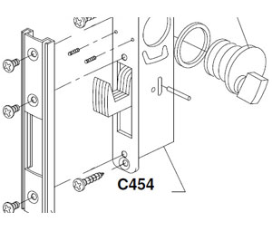 Horton C454 Horton Door Parts - Hook Bolt Lock Body