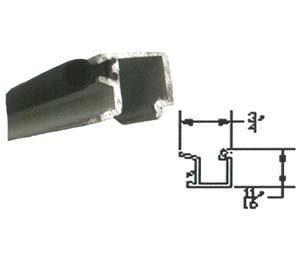 Horton C0338RA-4 Glass Stop with Vinyl, 4ft - Clear