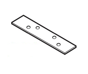 Don-Jo HR-215-4 1/2 Raw Steel Hinge Reinforcement
