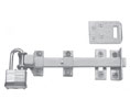 Hiawatha 5012P-US32D 12" Satin Stainless Steel Surface Bolt for Padlock
