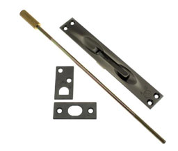 idh 11020A 019 Extension Flush Bolt - Matte Black