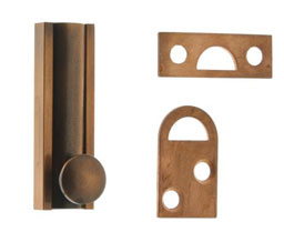 idh 11042B 003 2" Classic Solid Brass Surface Bolt - Polished Brass