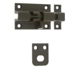 idh 11285B 019 2” Security Barrel Bolt - Matte Black