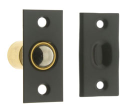 idh 12010K 015 Narrow Square Roller Ball Catch - Satin Nickel