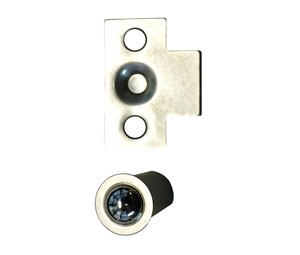 idh 12040K 015 Mini Ball Catch - Satin Nickel