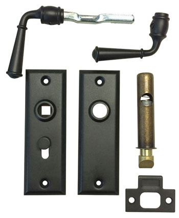 Dual Lever Rectangular Escutcheon Storm Door Latch