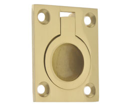 idh 25220H 26D Flush Ring Pull - Satin Chrome