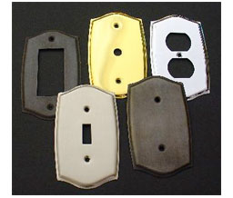 idh 28034L 019 Round Single Wall Receptacle Plate - Matte Black