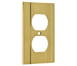 idh 53002L 10B Heavy Cast Wall Single Receptacle - Oil-Rubbed Bronze