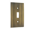 idh 53004L 003 Heavy Cast Single Switch - Polished Brass