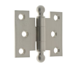 idh 80252J 014 Parliament Hinges With Ball Finials (Pair) - 2-1/2" x 3" - Bright Nickel