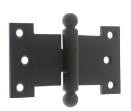 idh 80255J 026 Parliament Hinges With Ball Finials (Pair) - 2-1/2" x 4-1/2" - Polished Chrome