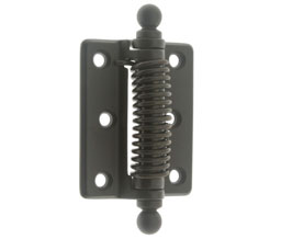 idh 80360J 10B Heavy Duty Spring Screen Door Hinge With Ball Finial (Pair) - Oil-Rubbed Bronze