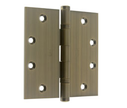 idh 86001J BT 003 Ball Bearing Hinges Pair - 4-1/2" x 4-1/2" - Polished Brass